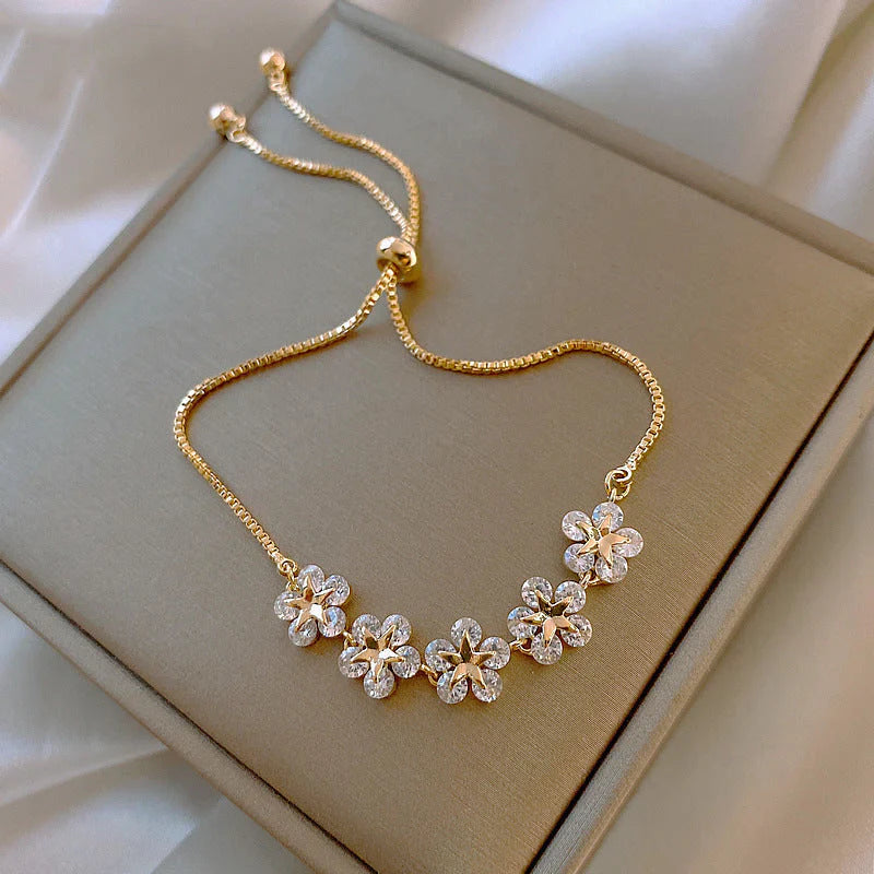 Gold Daisy Bracelet