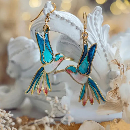 Vintage Hummingbird Earrings
