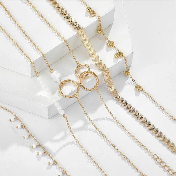 Set of Bohemian Bracelets