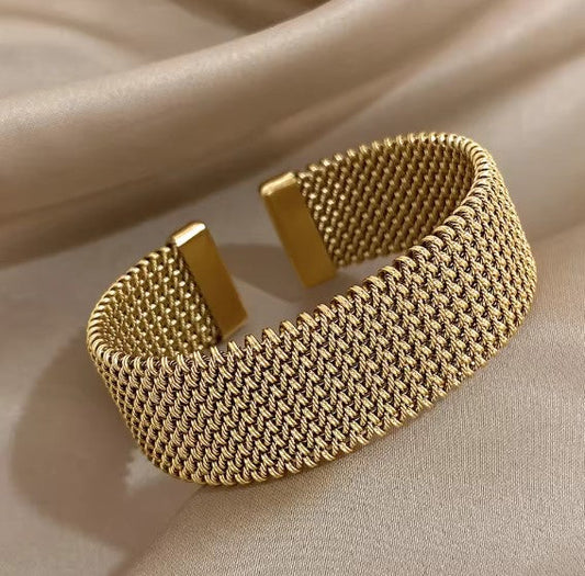 Classic Open Braided Mesh Bracelet
