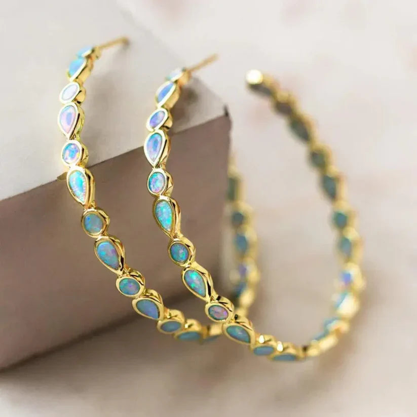 Vintage blue earrings