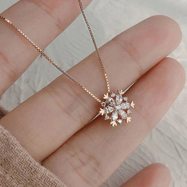 Elegant Snowflake Necklace