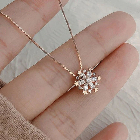 Elegant Snowflake Necklace