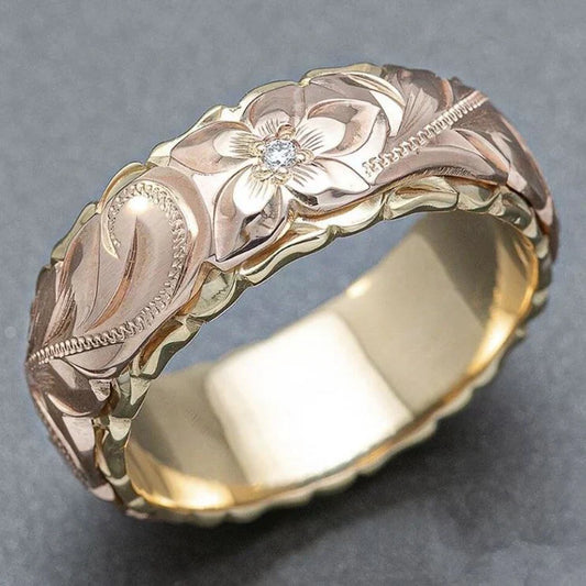 Vintage Pink Flower Ring